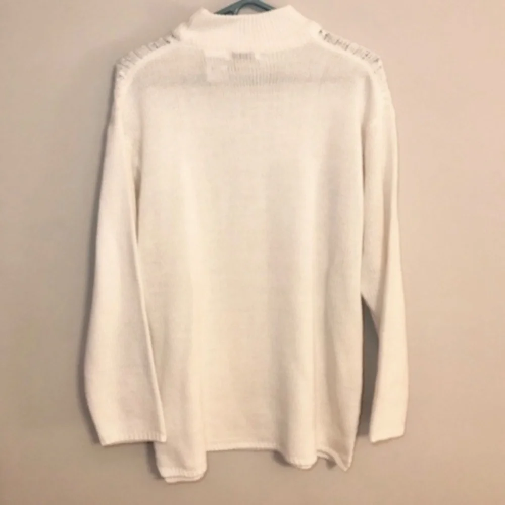 Vintage Cable Knit Mock Neck Sweater - Picture 4 of 4